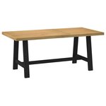 vidaXL Table à manger NOAIN pieds en forme de A 180x90x75cm massif pin