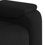 vidaXL Fauteuil de massage inclinable Noir Tissu
