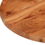 vidaXL Dessus de table Ø50x3 8 cm rond bois massif d'acacia