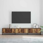vidaXL Unites TV 2 Pièces Bois Ancien 240 x 35 x 41 cm Bois d'ingénierie