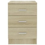 vidaXL Table de chevet Chêne Sonoma 38x35x56 cm Bois d'ingénierie