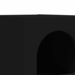 vidaXL Table de chevet 2 Pièces Noir 29 5 x 35 x 50 cm Bois d'ingénierie