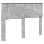 vidaXL Tête de lit Gris béton 120 cm Bois d'ingénierie
