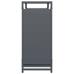 vidaXL Portant de bois chauffage anthracite 90x28x65 cm