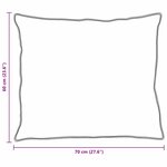 vidaXL Oreiller avec oreiller Blanc 60 x 70 cm Plume