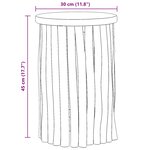 vidaXL Tabouret Naturel 30 x 30 x 45 cm Bois de teck massif