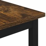 vidaXL Table basse Chêne Fumé 50 x 50 x 36 cm Bois d'ingénierie
