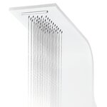 vidaXL Panneau de douche aluminium 20x44x130 cm blanc