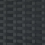 Banc de jardin 2 places style cosy chic résine tressée 4 fils imitation rotin noir