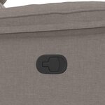 vidaXL Fauteuil inclinable Taupe Tissu