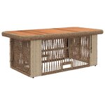vidaXL Ensemble de salle à manger pour jardin 4 Pièces Beige et crème
