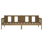 vidaXL Lit de jour marron miel bois de pin massif 80x200 cm