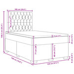 vidaXL Sommier à lattes de lit et matelas gris foncé 120x190cm velours