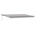 vidaXL Auvent Rétractable with Gris clair 500 × 300 cm tissu