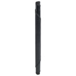vidaXL Tapis rond noir 80 cm bambou