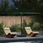 vidaXL Parasol de jardin Vert 385 x 209 x 244 cm Polyester