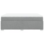 vidaXL Sommier à lattes de lit avec matelas Gris clair 140x200cm Tissu