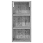 vidaXL Armoire murale de salle de bain Gris Sonoma 30 x 16 x 62 5 cm