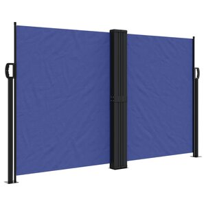 vidaXL Auvent latéral rétractable bleu 140x600 cm