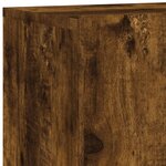 vidaXL Meuble TV mural chêne fumé 80x30x41 cm