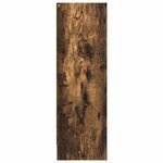 vidaXL Bibliothèque chêne fumé 80x24x76 cm bois d'ingénierie
