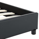 vidaXL Cadre de lit Noir Similicuir 100 x 200 cm