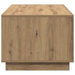 vidaXL Table basse chêne artisanal 102x55x43 cm bois d'ingénierie