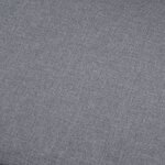 vidaXL Canapé à 5 places Gris clair Tissu