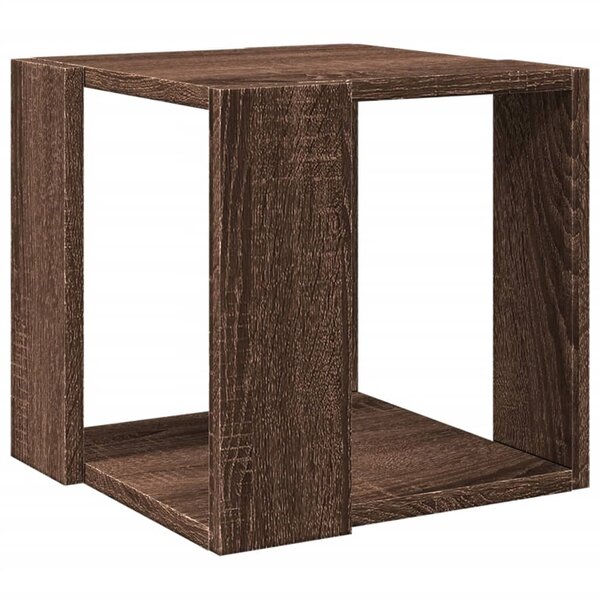 vidaXL Table basse chêne marron 32x32x30 cm bois d'ingénierie