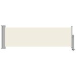 vidaXL Auvent latéral rétractable de patio 80x300 cm Crème
