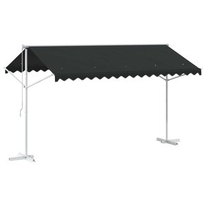 vidaXL Auvent autoportant 4 × 3 m Polyester Anthracite