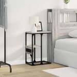 vidaXL Cabinet de chevet avec tiroir Sonoma gris 41.5 x 26 x 60.5 cm