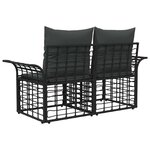 vidaXL Loveseat d'extérieur 2 pièces 2-Nombre de places