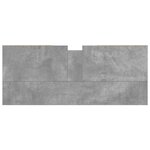 vidaXL Armoire salle de bain gris béton 80x33x60cm bois d'ingénierie