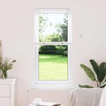 vidaXL Store de Fenêtre avec des rideaux Autre Blanc 60 x 130 cm Aluminium