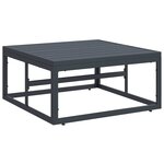 vidaXL Ensemble de canapé de jardin 11 Pièces Anthracite Acier