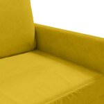 vidaXL Fauteuil Jaune 60 cm Velours