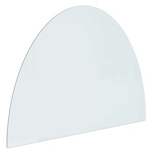vidaXL Plaque en verre de cheminée Transparent 800 x 600 mm Verre
