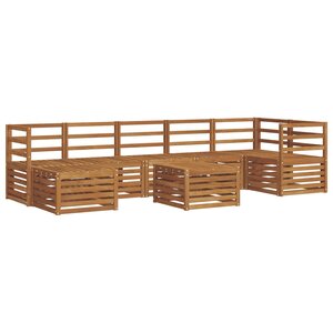 vidaXL Ensemble de canapés d'extérieur 8 pc Naturel