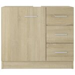 vidaXL Armoire d'évier Chêne sonoma 63x30x54 cm Bois d'ingénierie