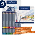 Etui métal de 48 crayons de couleur aquarellables GOLDFABER FABER-CASTELL