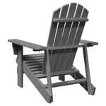 vidaXL Chaise Adirondack gris 69x85x90 5 cm bois massif de sapin