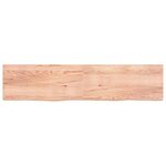 vidaXL Étagère murale marron clair bois chêne massif traité