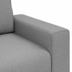 vidaXL Canapé avec coussin Gris nuage 100 x 77 x 82 cm tissu