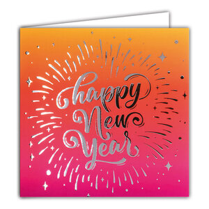 Carte Meilleurs Vœux avec Enveloppe Blanche 15x15cm