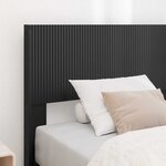 vidaXL Tête de lit Noir PB