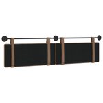 vidaXL Tête de lit suspendue Cappuccino Simili cuir