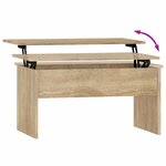 vidaXL Table basse chêne sonoma 80x50 5x41 5 cm bois d'ingénierie