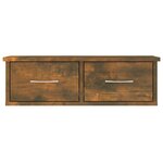 vidaXL Armoire murale Chêne fumé 60x26x18 5 cm Bois d'ingénierie