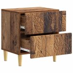 vidaXL Table de chevet Bois ancien 43 x 34 5 x 48 cm Bois d'ingénierie